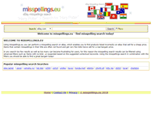 Tablet Screenshot of misspellings.eu